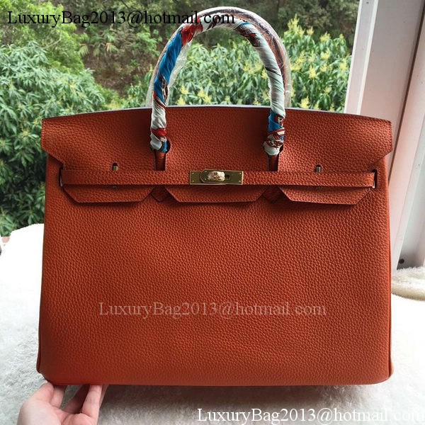 Hermes Birkin 40CM Bag Original Leather BK40 Orange Hermes Birkin 40CM Bag Original Leather BK40 Orange