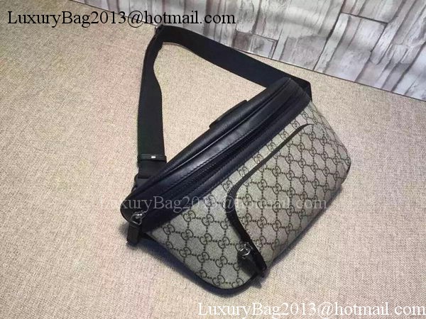 GUCCI GG Supreme Belt Bag 406372 Black GUCCI GG Supreme Belt Bag 406372 Black