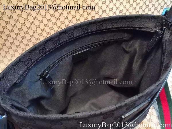 Gucci GG Canvas Medium Messenger Bags 189751 Black Gucci GG Canvas Medium Messenger Bags 189751 Black