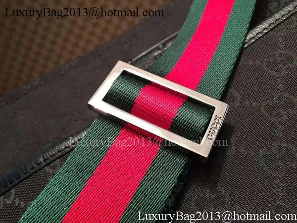 Gucci GG Canvas Medium Messenger Bags 189751 Black Gucci GG Canvas Medium Messenger Bags 189751 Black