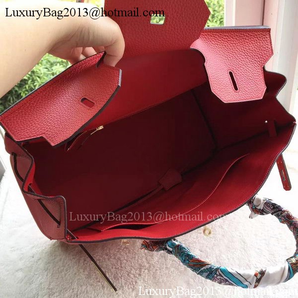 Hermes Birkin 40CM Bag Red Litchi Leather BK40 Gold Hermes Birkin 40CM Bag Red Litchi Leather BK40 Gold