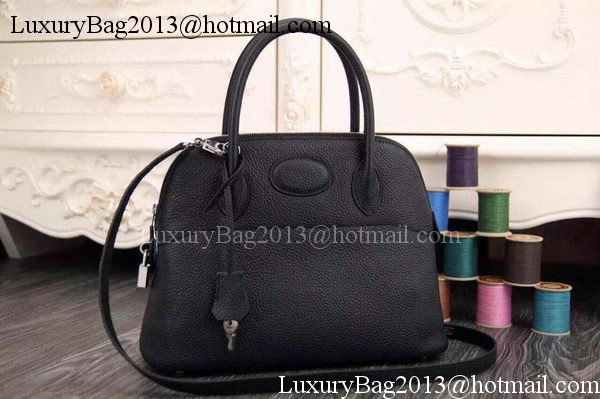 Hermes Bolide 37CM Calfskin Leather Tote Bag B1004 Black Hermes Bolide 37CM Calfskin Leather Tote Bag B1004 Black