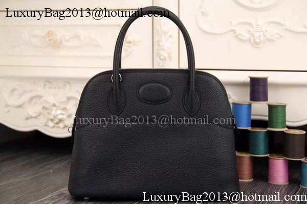 Hermes Bolide 37CM Calfskin Leather Tote Bag B1004 Black Hermes Bolide 37CM Calfskin Leather Tote Bag B1004 Black