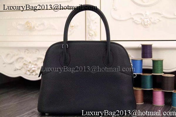 Hermes Bolide 37CM Calfskin Leather Tote Bag B1004 Black Hermes Bolide 37CM Calfskin Leather Tote Bag B1004 Black