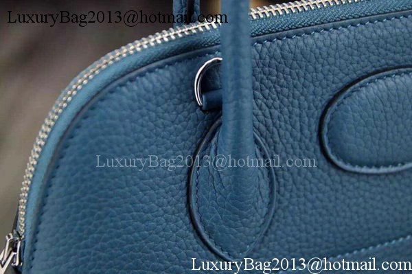 Hermes Bolide 37CM Calfskin Leather Tote Bag B1004 Blue Hermes Bolide 37CM Calfskin Leather Tote Bag B1004 Blue