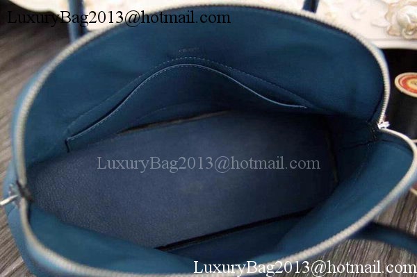 Hermes Bolide 37CM Calfskin Leather Tote Bag B1004 Blue Hermes Bolide 37CM Calfskin Leather Tote Bag B1004 Blue