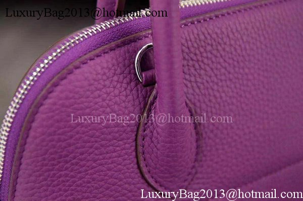 Hermes Bolide 37CM Calfskin Leather Tote Bag B1004 Purple Hermes Bolide 37CM Calfskin Leather Tote Bag B1004 Purple
