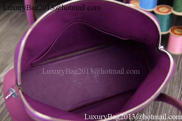 Hermes Bolide 37CM Calfskin Leather Tote Bag B1004 Purple Hermes Bolide 37CM Calfskin Leather Tote Bag B1004 Purple