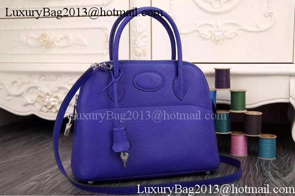 Hermes Bolide 37CM Calfskin Leather Tote Bag B1004 Royal Hermes Bolide 37CM Calfskin Leather Tote Bag B1004 Royal