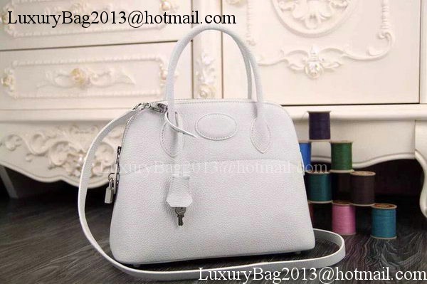 Hermes Bolide 37CM Calfskin Leather Tote Bag B1004 White Hermes Bolide 37CM Calfskin Leather Tote Bag B1004 White