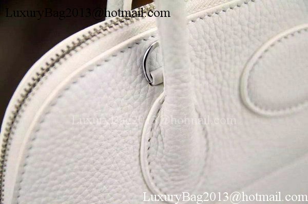 Hermes Bolide 37CM Calfskin Leather Tote Bag B1004 White Hermes Bolide 37CM Calfskin Leather Tote Bag B1004 White