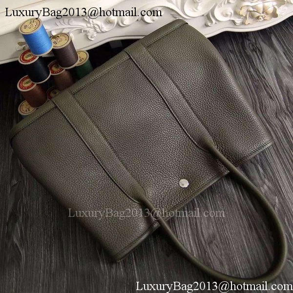 Hermes Garden Party 36cm 30cm Tote Bag Original Leather Dark Brown Hermes Garden Party 36cm 30cm Tote Bag Original Leather Dark Brown