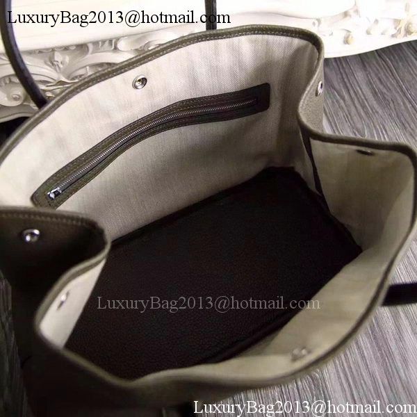 Hermes Garden Party 36cm 30cm Tote Bag Original Leather Dark Brown Hermes Garden Party 36cm 30cm Tote Bag Original Leather Dark Brown