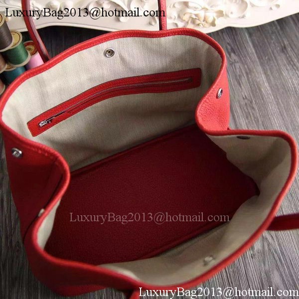 Hermes Garden Party 36cm 30cm Tote Bag Original Leather Red Hermes Garden Party 36cm 30cm Tote Bag Original Leather Red