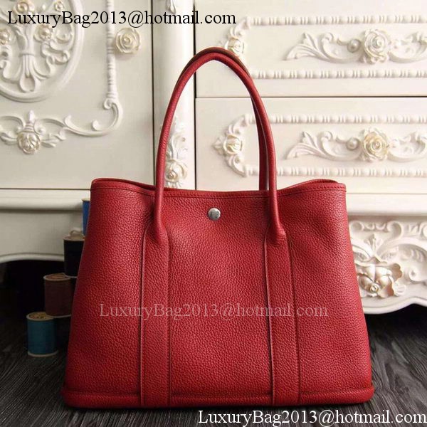 Hermes Garden Party 36cm 30cm Tote Bag Original Leather Red Hermes Garden Party 36cm 30cm Tote Bag Original Leather Red