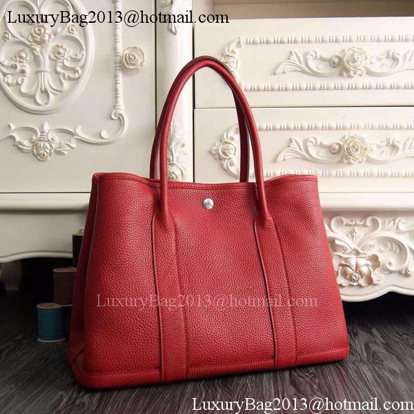 Hermes Garden Party 36cm 30cm Tote Bag Original Leather Red Hermes Garden Party 36cm 30cm Tote Bag Original Leather Red