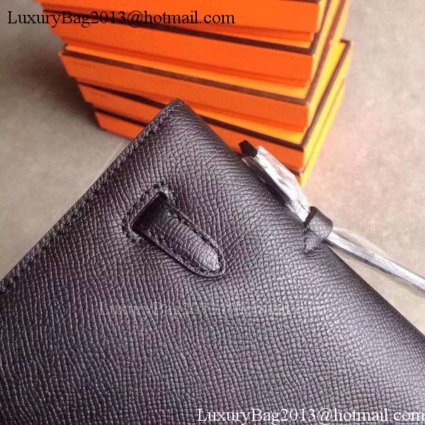 Hermes Kelly 31cm Clutch Epsom Leather KL31 Black Hermes Kelly 31cm Clutch Epsom Leather KL31 Black