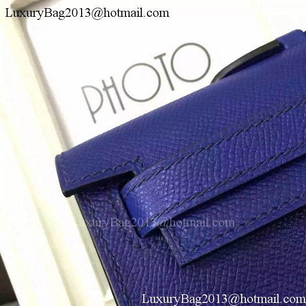 Hermes Kelly 31cm Clutch Epsom Leather KL31 Blue Hermes Kelly 31cm Clutch Epsom Leather KL31 Blue