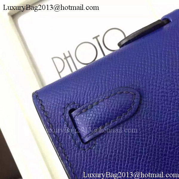 Hermes Kelly 31cm Clutch Epsom Leather KL31 Blue Hermes Kelly 31cm Clutch Epsom Leather KL31 Blue