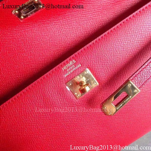 Hermes Kelly 31cm Clutch Epsom Leather KL31 Red Hermes Kelly 31cm Clutch Epsom Leather KL31 Red