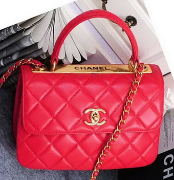 Chanel Classic Top Flap Bag Original Sheepskin Leather A92236 Red Chanel Classic Top Flap Bag Original Sheepskin Leather A92236 Red