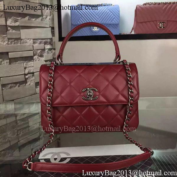 Chanel Classic Top Flap Bag Burgundy Original Leather A98079 Silver Chanel Classic Top Flap Bag Burgundy Original Leather A98079 Silver