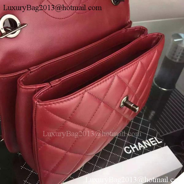 Chanel Classic Top Flap Bag Burgundy Original Leather A98079 Silver Chanel Classic Top Flap Bag Burgundy Original Leather A98079 Silver