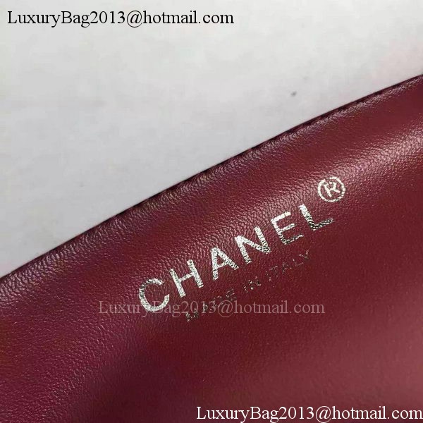 Chanel Classic Top Flap Bag Burgundy Original Leather A98079 Silver Chanel Classic Top Flap Bag Burgundy Original Leather A98079 Silver