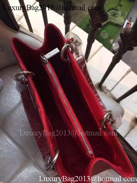 Chanel Shopper Bag Original Calfskin Leather A95021 Red Chanel Shopper Bag Original Calfskin Leather A95021 Red