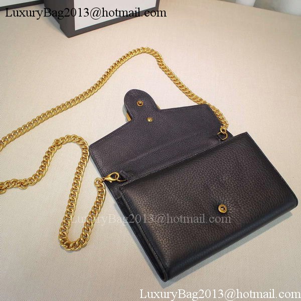 Gucci GG Marmont Leather mini Chain Bag 401232 Black Gucci GG Marmont Leather mini Chain Bag 401232 Black