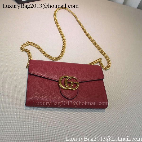Gucci GG Marmont Leather mini Chain Bag 401232 Rose Gucci GG Marmont Leather mini Chain Bag 401232 Rose