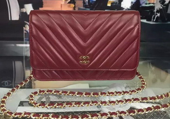 Chanel mini Flap Bag Chevron Leather A33814 Burgundy Chanel mini Flap Bag Chevron Leather A33814 Burgundy