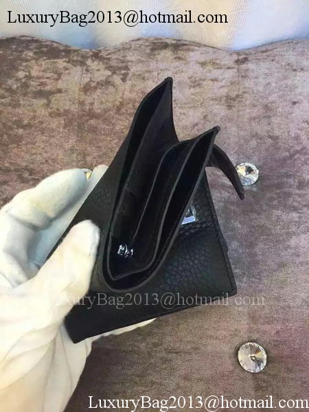 Hermes Bi-Fold Wallet Togo Leather H512 Black Hermes Bi-Fold Wallet Togo Leather H512 Black