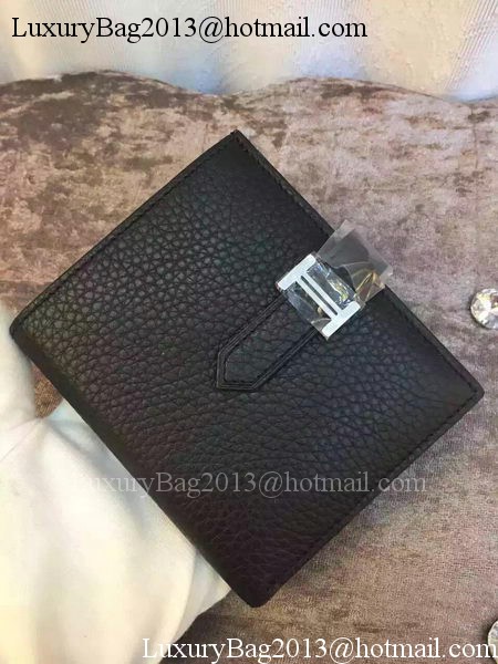 Hermes Bi-Fold Wallet Togo Leather H512 Black Hermes Bi-Fold Wallet Togo Leather H512 Black