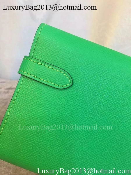 Hermes Kelly Wallet Epsom Leather H009 Green Hermes Kelly Wallet Epsom Leather H009 Green
