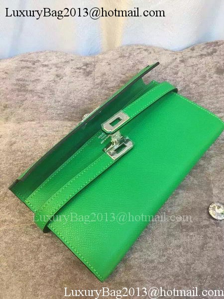 Hermes Kelly Wallet Epsom Leather H009 Green Hermes Kelly Wallet Epsom Leather H009 Green
