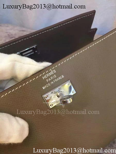 Hermes Kelly Wallet Epsom Leather H009 Grey Hermes Kelly Wallet Epsom Leather H009 Grey