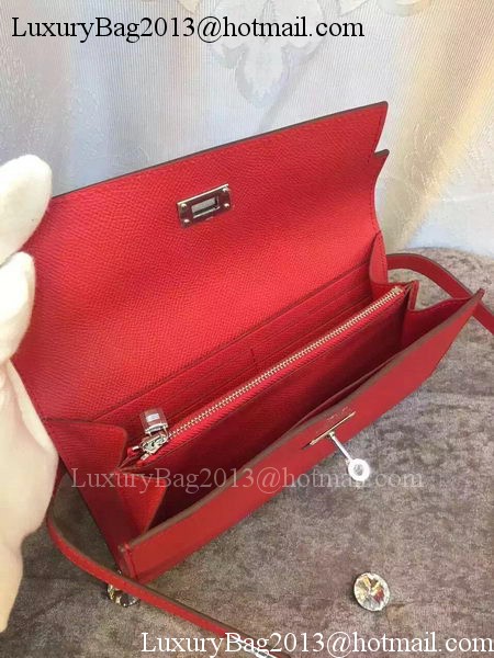 Hermes Kelly Wallet Epsom Leather H009 Red Hermes Kelly Wallet Epsom Leather H009 Red