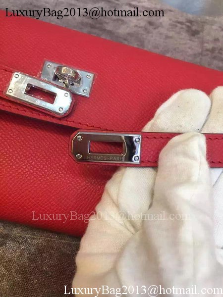 Hermes Kelly Wallet Epsom Leather H009 Red Hermes Kelly Wallet Epsom Leather H009 Red