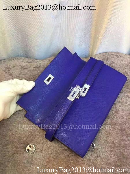 Hermes Kelly Wallet Epsom Leather H009 Royal Hermes Kelly Wallet Epsom Leather H009 Royal