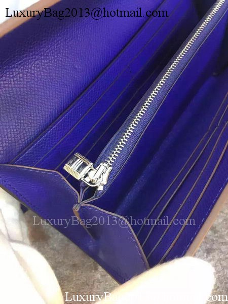 Hermes Kelly Wallet Epsom Leather H009 Royal Hermes Kelly Wallet Epsom Leather H009 Royal