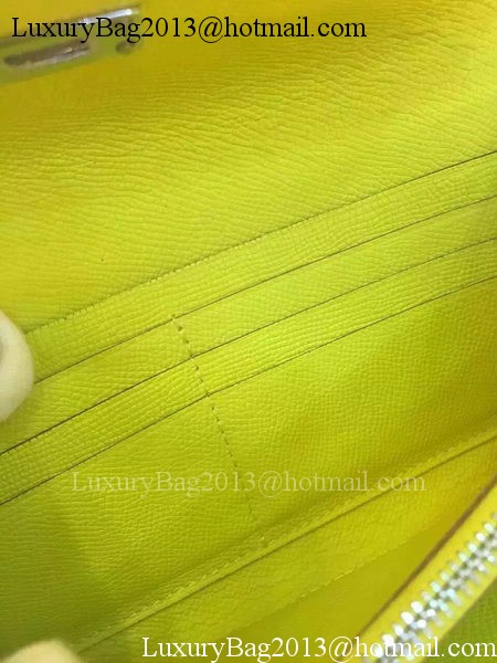 Hermes Kelly Wallet Epsom Leather H009 Yellow Hermes Kelly Wallet Epsom Leather H009 Yellow