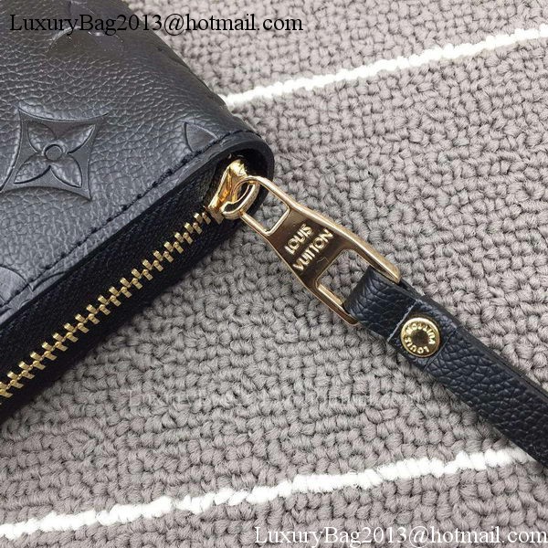 Louis Vuitton Monogram Empreinte Zippy Wallet X60017 Black Louis Vuitton Monogram Empreinte Zippy Wallet X60017 Black