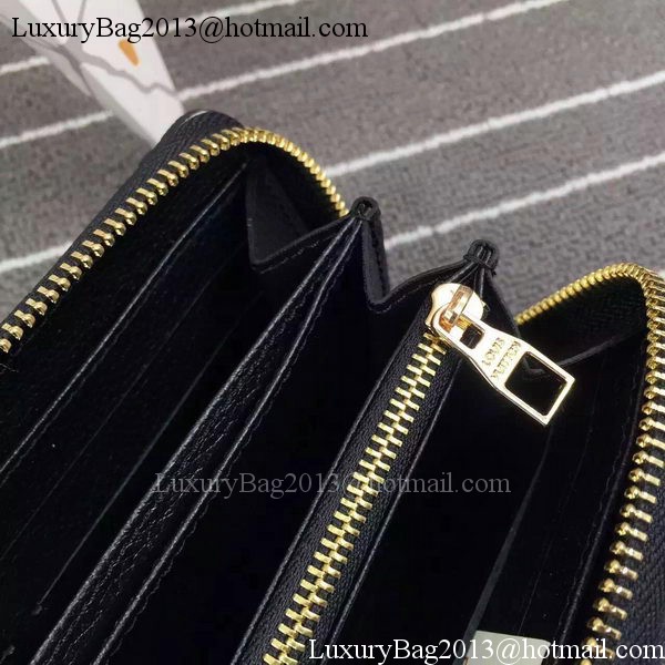 Louis Vuitton Monogram Empreinte Zippy Wallet X60017 Black Louis Vuitton Monogram Empreinte Zippy Wallet X60017 Black
