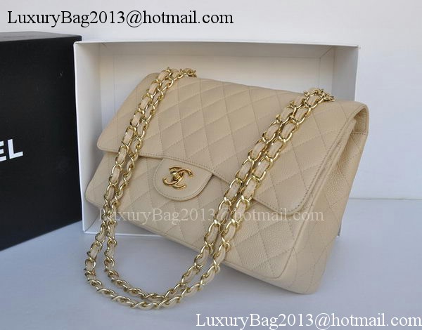 Chanel Jumbo Double Flaps Bag Apricot Cannage Pattern A36097 Gold Chanel Jumbo Double Flaps Bag Apricot Cannage Pattern A36097 Gold