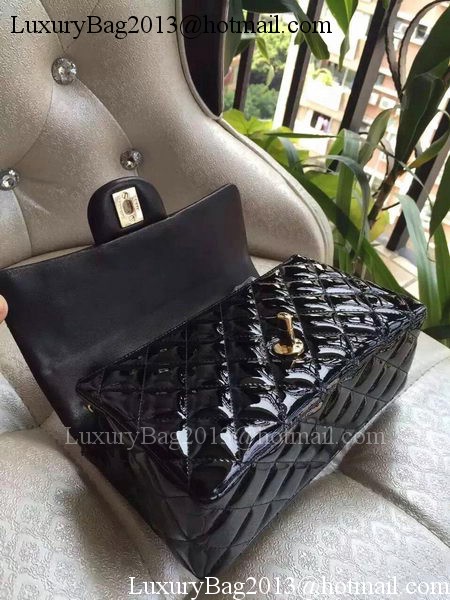 Chanel mini Classic Flap Bag Black Original Patent A1116 Gold Chanel mini Classic Flap Bag Black Original Patent A1116 Gold