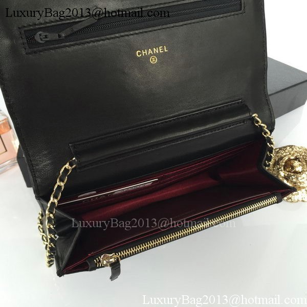 Chanel mini Flap Bag Black Sheepskin Leather A33814S Gold Chanel mini Flap Bag Black Sheepskin Leather A33814S Gold