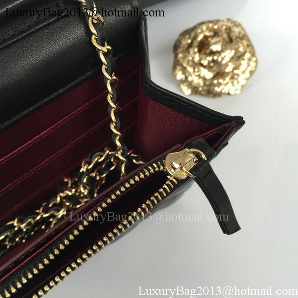 Chanel mini Flap Bag Black Sheepskin Leather A33814S Gold Chanel mini Flap Bag Black Sheepskin Leather A33814S Gold