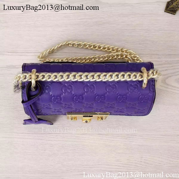 Gucci Padlock Gucci Signature Shoulder Bag 409487 Violet Gucci Padlock Gucci Signature Shoulder Bag 409487 Violet