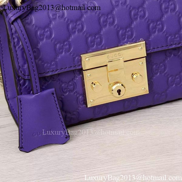 Gucci Padlock Gucci Signature Shoulder Bag 409487 Violet Gucci Padlock Gucci Signature Shoulder Bag 409487 Violet
